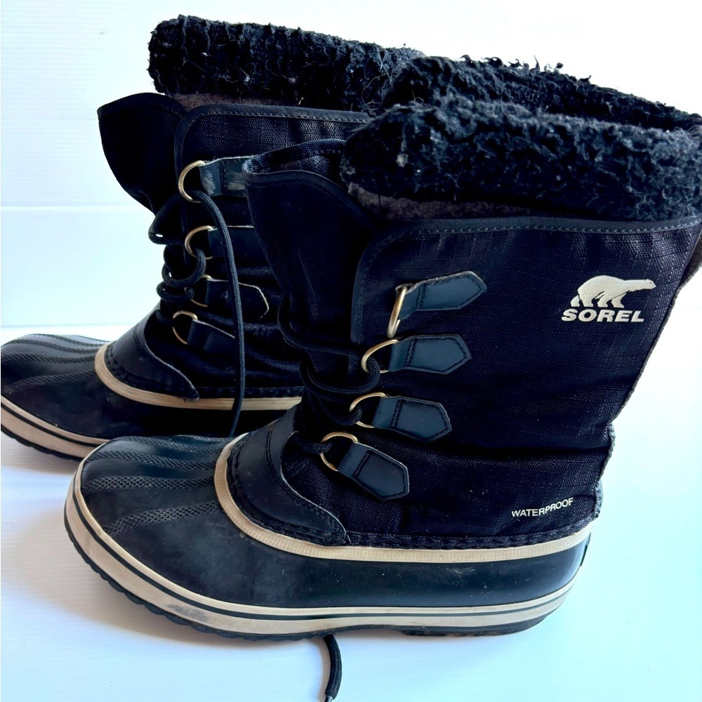 Sorel Waterproof Nylon Snow Boots - Picture 1 of 3